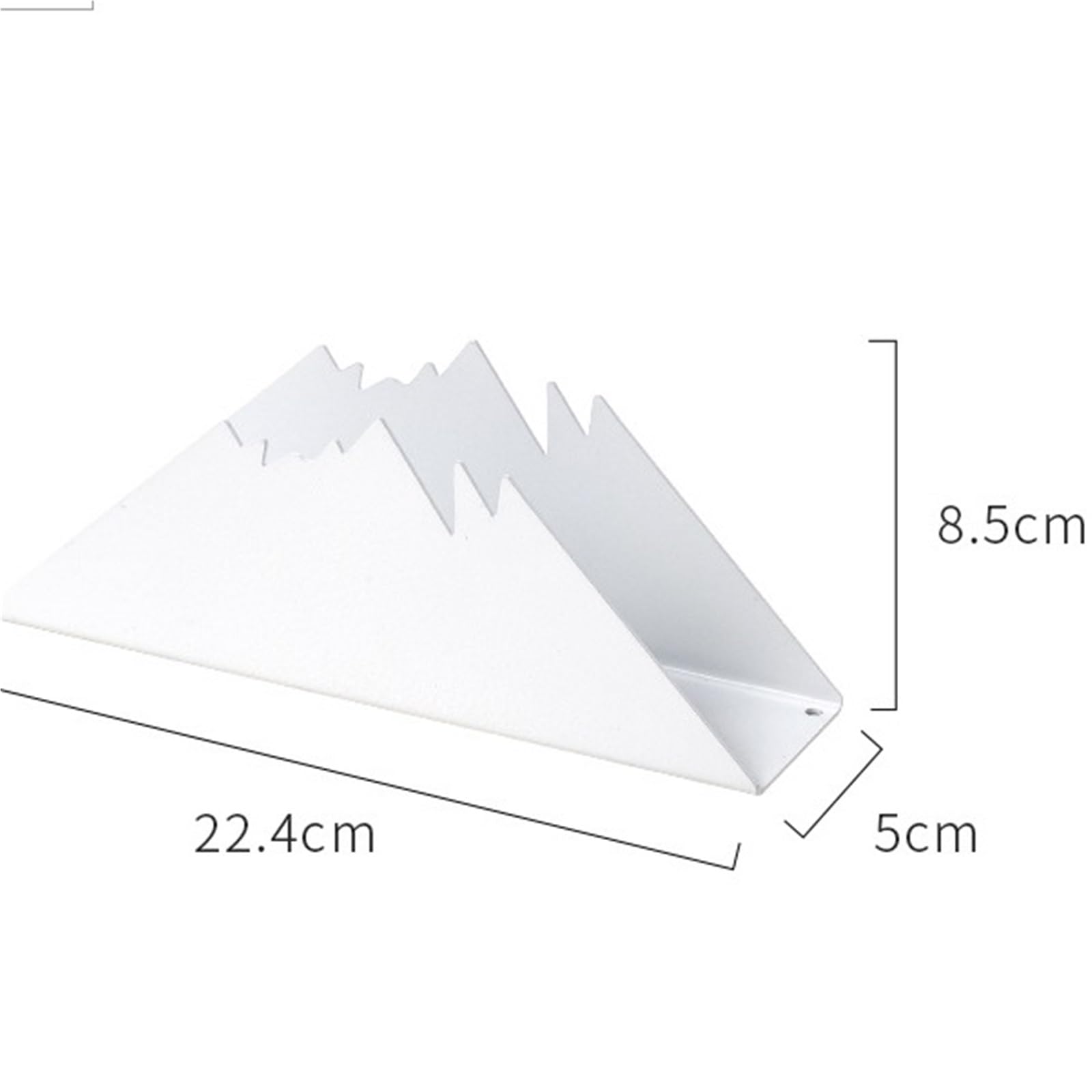 Estante de papel for el hogar, estante for pañuelos arte del hierro, caja con forma triangular for y coche, contenedor, servilletero for restaurante Hotel para Cocina(Black)