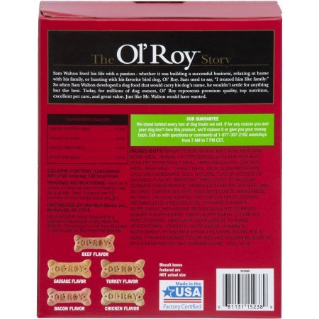 Ol' Roy Multi Flavor Biscuits, Large Breed, 5 lb - Pack of 2
