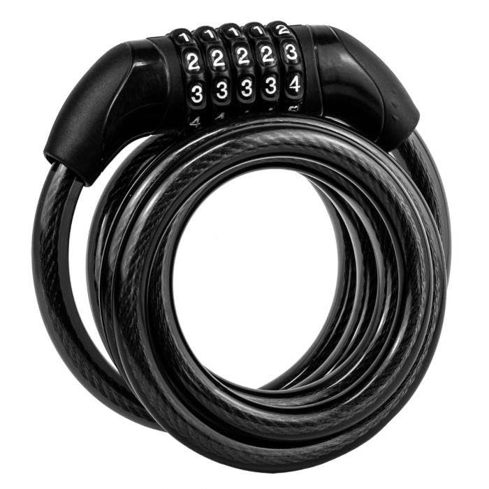 Buystarget Heavy Duty Bike Locks U Shape Shackle Mount Holder Steel Chain Bike Bicycle Cable Lock High Security Anti Theft Secure Motorbike Fence Gate Lock Padlock (5 Digit Combination Lock)