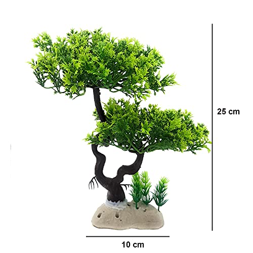 JAINSONS PET Products Aquarium Artificial Plastic Plant Fish Tank Ornament Tree Decoration 1 PCS