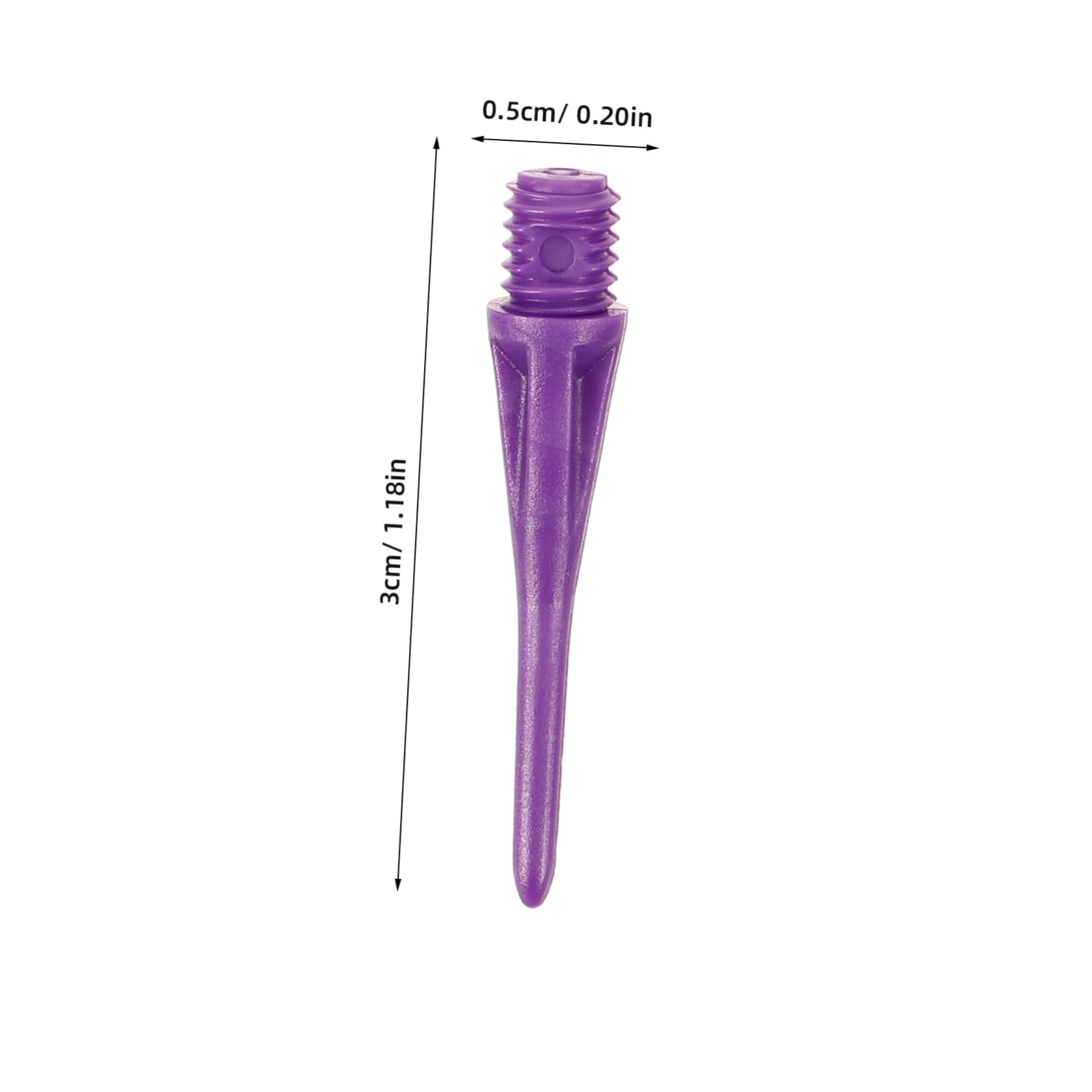 ibasenice 50pcs Soft Head Tip Replacement with Supplies Needles Accessory Points Needle Accessories Sports Heads Part Plus Practical Needles Purple Plastic