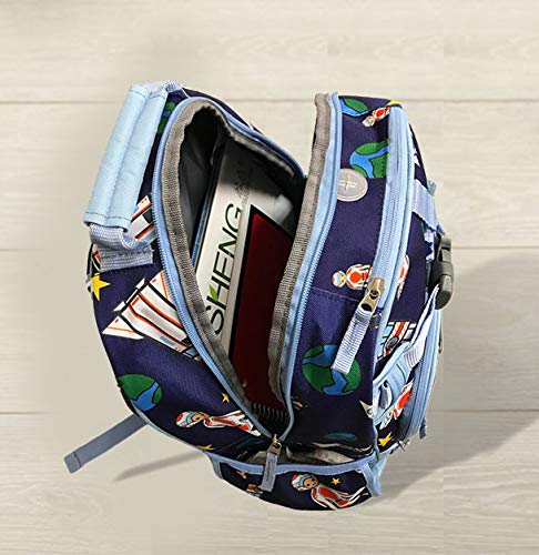 Ethan & Emerson School Backpack, Navy Shuttle (Small)2