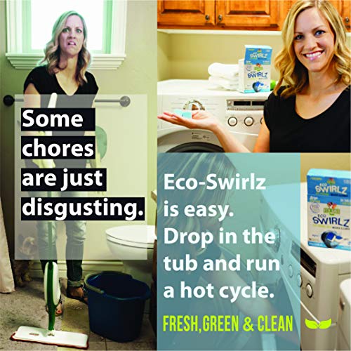 image for Eco-Gals Eco Swirlz Washing Machine Cleaner, 24 Count, 1 Year Supply, 