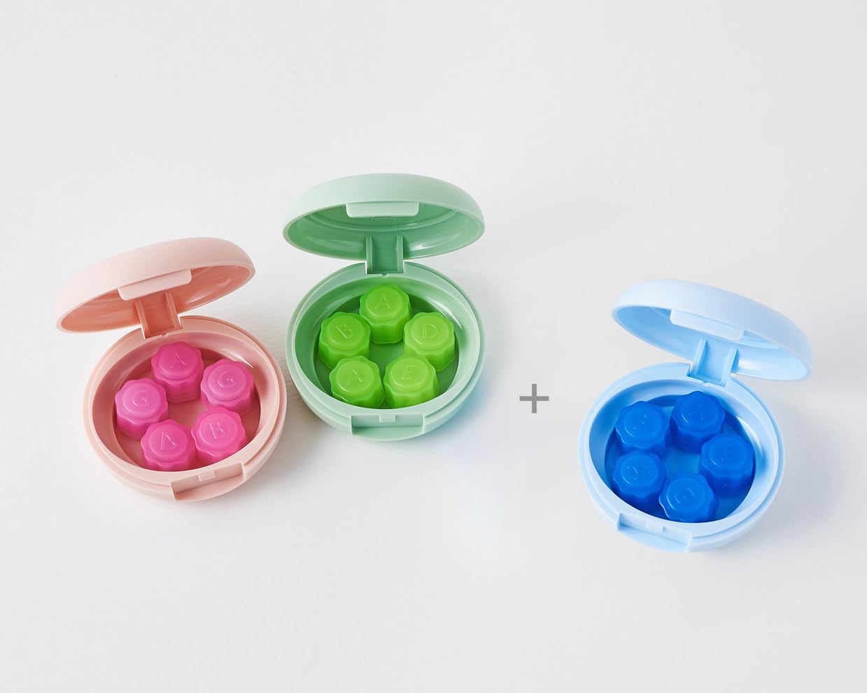 Two Plus ONE LAON Korean Original Gonggis, Not 3D Printed, Portable 5 Stones Set with Pocket-Size Cases (3Colors: Red, Green, Blue)