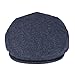 VOBOOM Men's Herringbone Flat Ivy Newsboy Hat Wool Blend Gatsby Cabbie Cap (Navy, 7 5/8)
