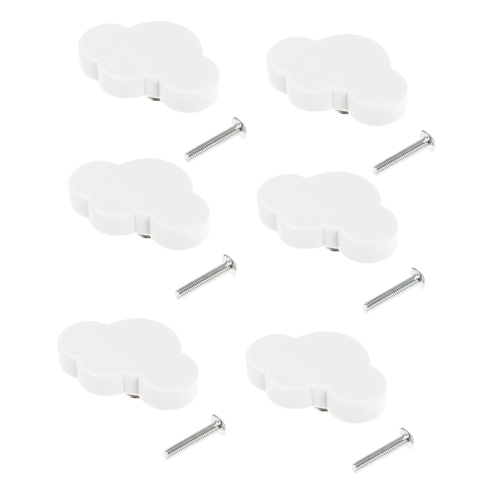 IWOWHERO Cabinet Handle Parts 6pcs Cloud Shape Drawer Pulls for Boys and Girls' Bedroom Furniture