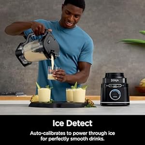 Ninja detect power blender pro personal single serve blendsense technology for smoothies food and more compact kitchen countertop 1800 p watts 72 oz pitcher 2 24 oz cups black tb301  urban country home decor