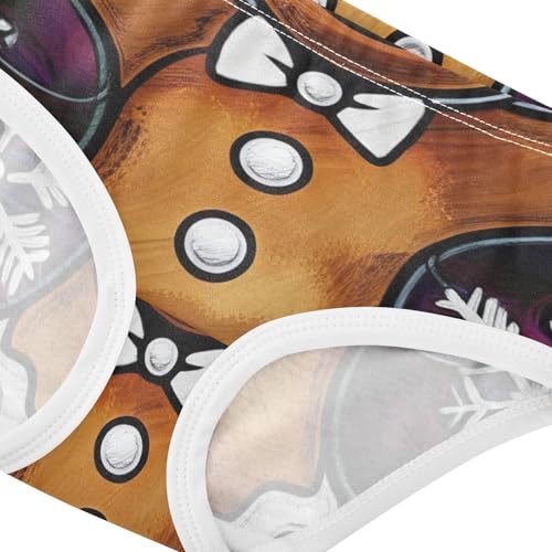 Florals Girls Underwear Toddlers 2t Cotton Girl Panties Cute Happy Gingerbread Man Black Undies Kids Briefs4