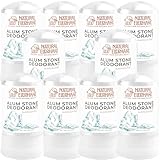 Natural Elephant Alum Stone Deodorant Stick 60g (2 oz) Natural Unscented Aluminum Free Salt Stone for Men and Women (10 Pack)