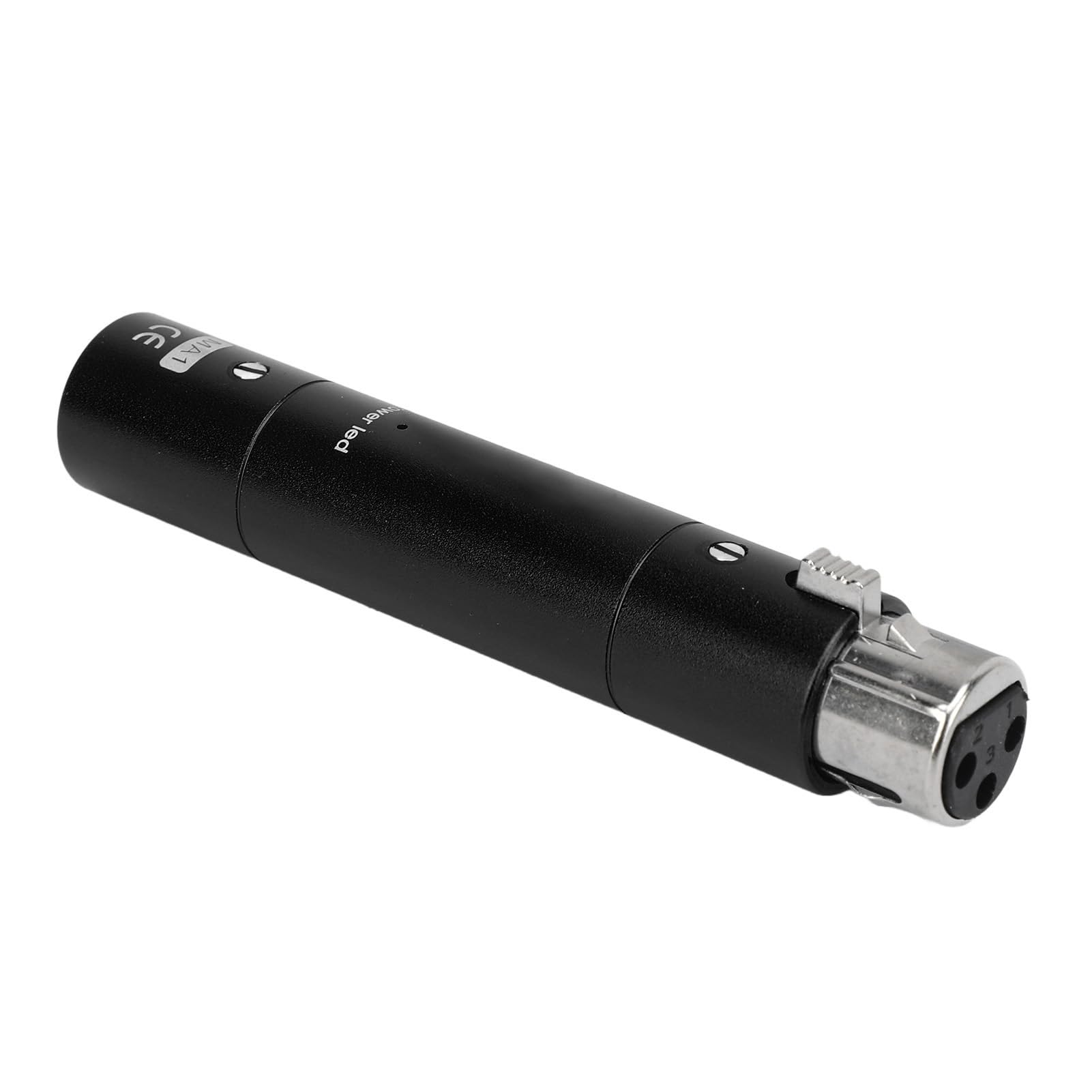 Préamplificateur de microphone professionnel en ligne, gain élevé 28 dB, amplification sans perte, amplificateur de microphone actif, préampli pour diffusion en direct, (Noir)