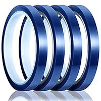 Outus 4 Rollen 10 mm x 33 m 108 ft Heizband für Sublimationsband, hitzebeständig, ohne Rückstände, Wärmeübertragungsband für elektronische Drucke