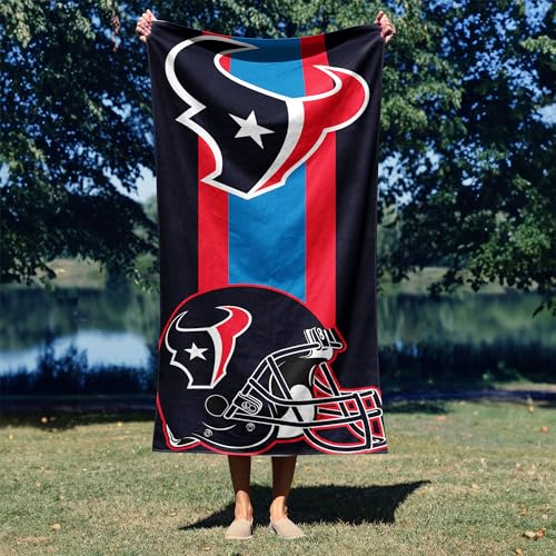Image of Northwest NFL Houston Texans Unisex-Adult Beach Towel, 30 inch x 60 inch, Zone Read