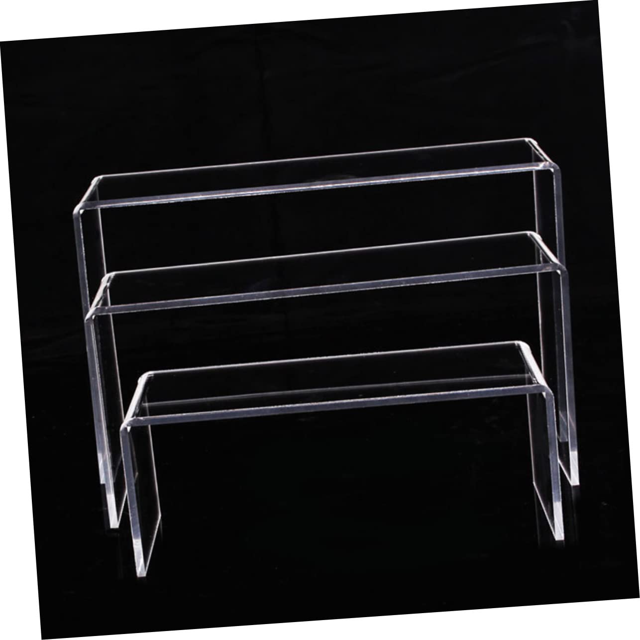 RORPOIR 3pcs u Shape Acrylic Display Stand Practical Stylish Retail Shop Warehouse Shoe Display Rack