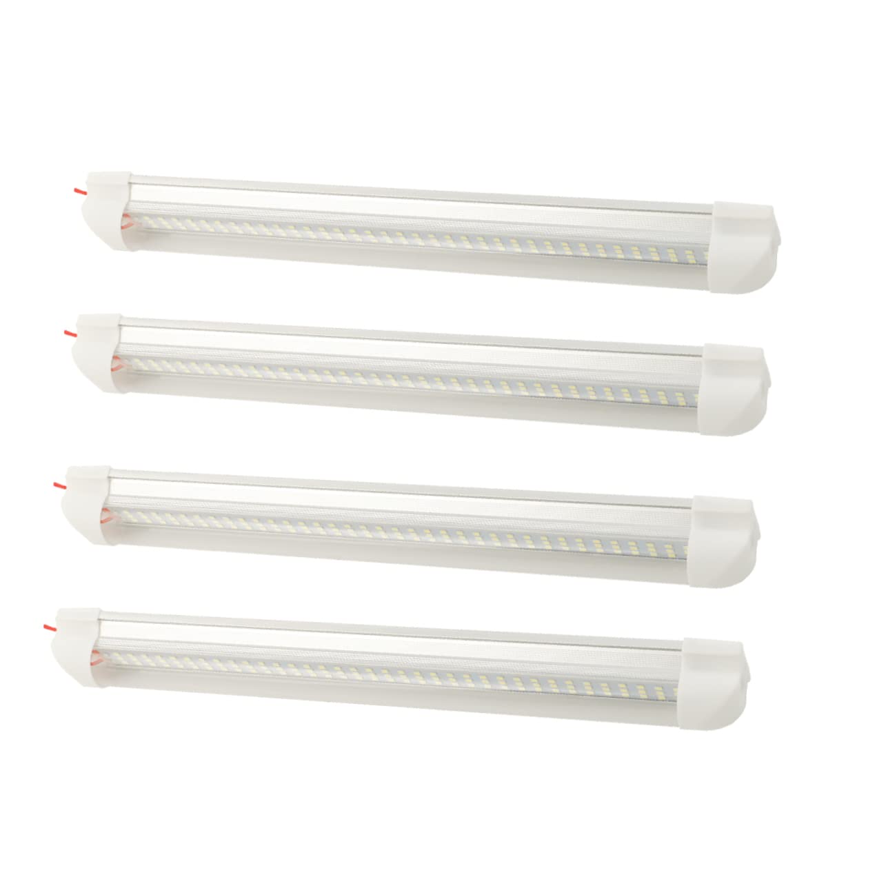 TOPBATHY 4pezzi Luce Led Per Auto Striscia Luminosa Da Lettura Per Auto Lampadine Basso Consumo Energetico Installazione Semplice Confezione