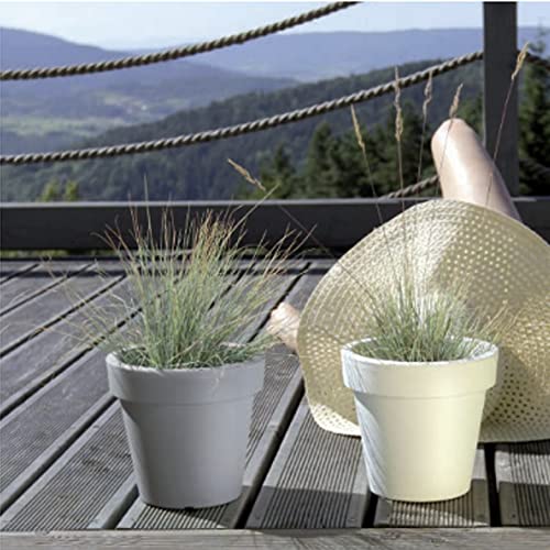 Prosper Plast DLOF200-405U 19.6 x 18.1 cm "Lofly" Flowerpot - Stone Grey, 19.600000000000001x19.600000000000001x18.100000000000001 cm - Image 4