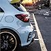 Compatible for Benz A Class W176 A200 A250 A260 A45 AMG 2013-2018 Hatchback Rear Bumper Spoiler Air Intake Vent Canard Splitte(Carbon Look)