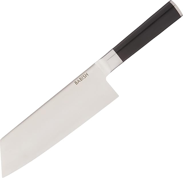Babish High-Carbon 1.4116 German Steel Cutlery, 7.5" Clef (Cleaver + Chef) Knife, Good Housekeeping Standout Knife of 2022