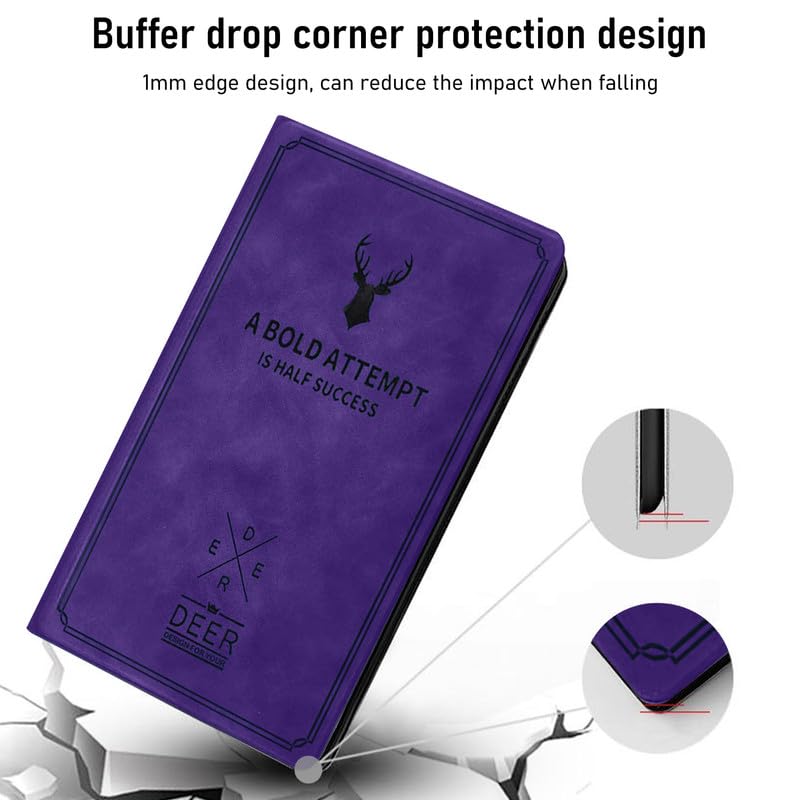 Image of Robustrion Cover for Lenovo Tab P11 Plus Tablet Cover /Lenovo Tab P11 Tablet 11 inch Flip Stand Case Cover [TB-J606F / J606X / J607F] - Deer Purple
