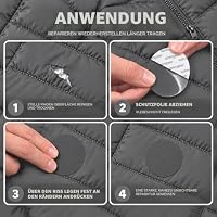 aZengear Flicken für Daunenjacken, Zelte, 11 Stk, Wasserdicht, Anthrazit – Ansicht 2