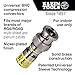 Klein Tools VDV813-613 BNC-Connector for RG6/6Q Coaxial Cables, Universal Compression Connectors, Male, 35-Pack