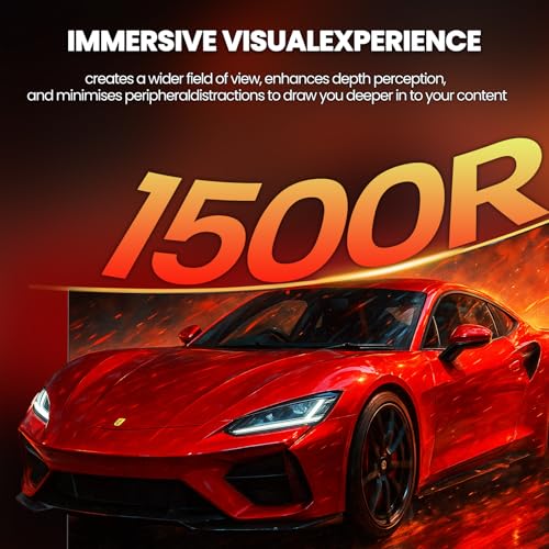 Image of CRUA 32 inch Curved Gaming Monitor, 4k UHD(3840 * 2160P) VA Screen, 1500R, 144Hz /160Hz Computer Moniter, Supports AMD Freesync, 120% sRGB, Built-in Speakers, Wall Mountable Installs(HDMI 2.1 /DP 1.4)-Black