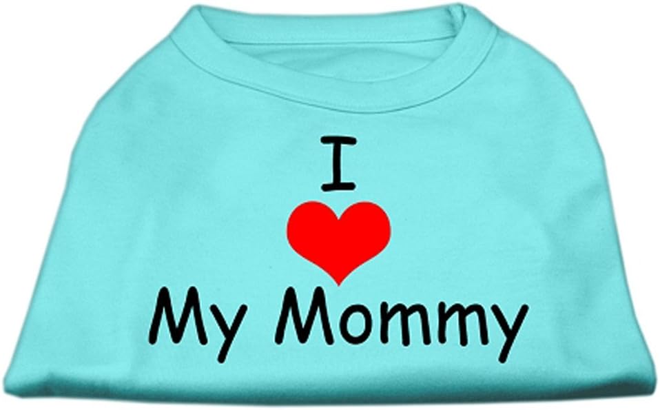 Mirage Pet Products 20-Inch I Love My Mommy Screen Print Shirts for Pets, 3X-Large, Aqua