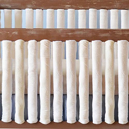 Pure Safety Vertical Crib Liners in Luxurious Cream Minky 38 Pack - Thumbnail 2