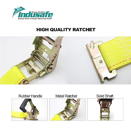 Image of Wheel Chock Tie Down Kit Trailer Tire Straps System for ATV, UTV, Lawn Mower and More