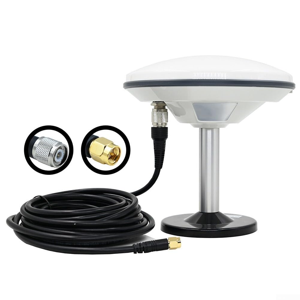 STARF-107 L1 L2 GNSS-RTK GPS-Antenne, wasserdicht für landwirtschaftliche Umfrage Mapping mit M90SD Magnetbasis 5 m Kabel TNC/SMA (Antenne + Kabel TNC)(Antenna+Cable für sma)