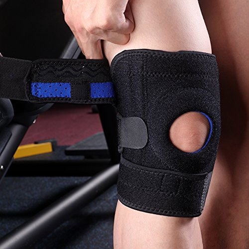 Wei Long [Style-0635 Breathable Knee Strap, Knee Support Cap, Knee Brace Support for Arthritis, ACL, Running, Basketball, Meniscus Tear, Sports, Athletic - Elastic and Adjustable Size