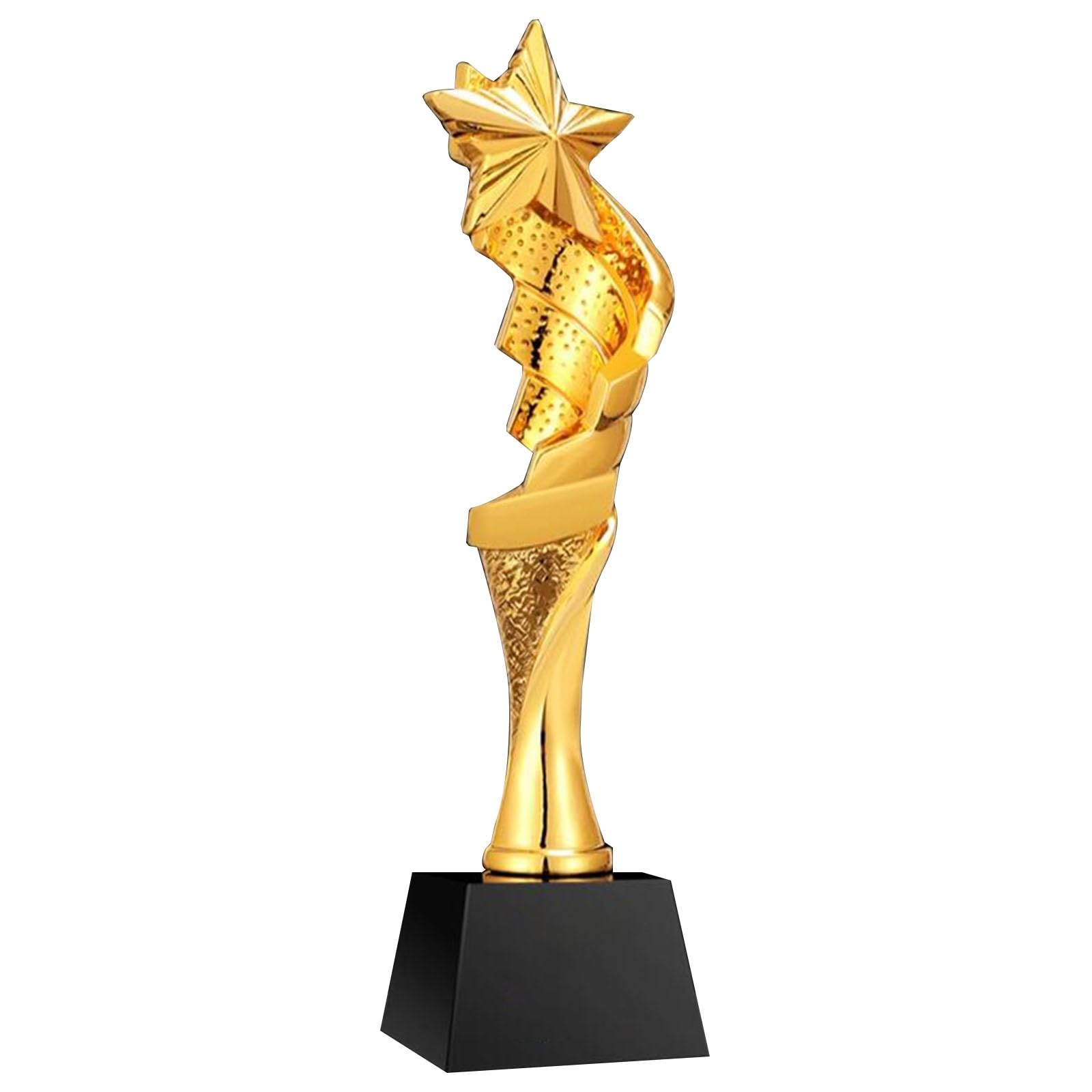 Trophées Trophée Gravé Étoile À Cinq Branches en Résine Dorée Trophée du Prix des Employés Exceptionnels De L’assemblée Annuelle Trophée du Championnat De Compétition Coupes