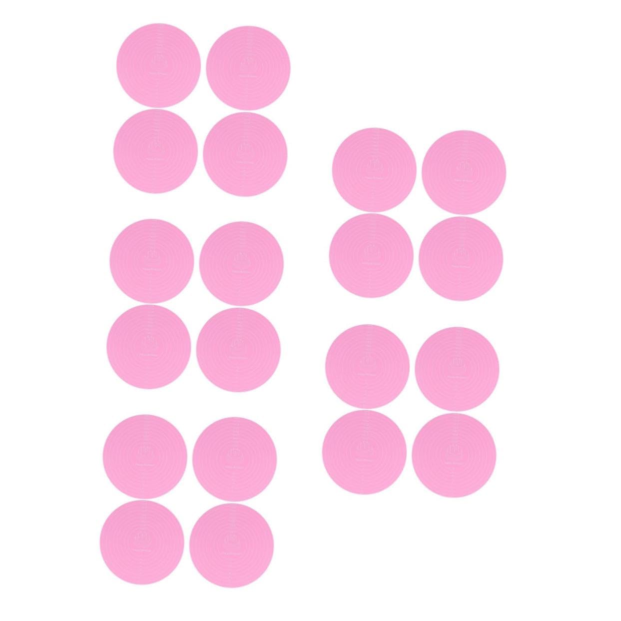 PRETYZOOM 20 Backmatte Küchenunterlage aus Silikon Teigrollmatte Kuchen Backvorgänge Maße Fondantmatte Antihaft-Rollmatte Küchen Silikon -Tischemat Silikontischmatten Kieselgel Rosa