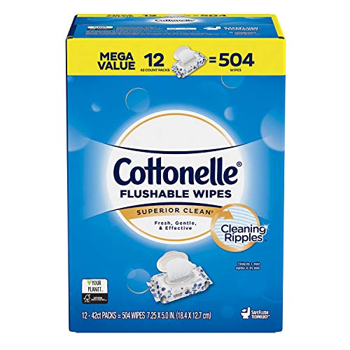 Cottonelle Fresh Care Flushable Cleansing Cloth, 504 Count