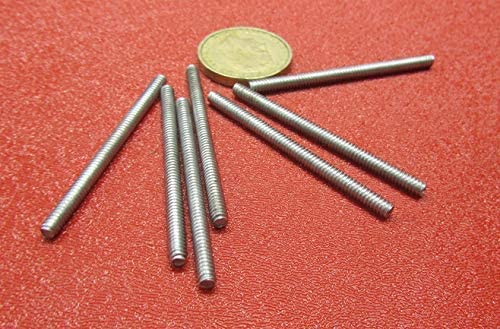Aluminum Fully Threaded Rod R, 6-32 x 2.0 Length 50 Pcs.