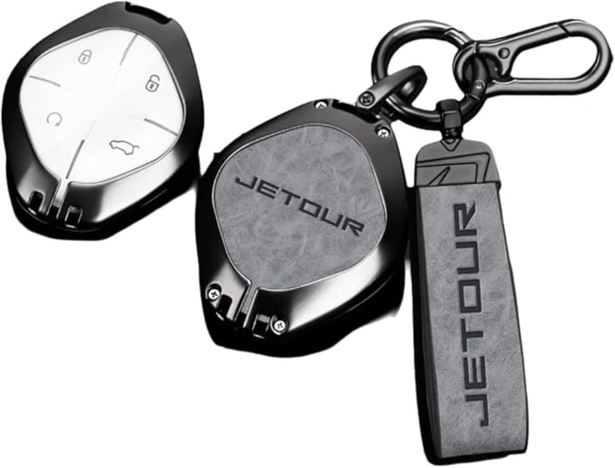 NaturalFeel Jetour Dashing Keychain Cover - Durable Zinc alloy Protector, Scratch & Heat Resistant Car Accessories, Compatible with Jetour Dashing Models