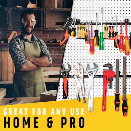 24" Heavy-Duty Magnetic Tool Holder (Upgraded Version) - Extremely Powerful Magnetic Pull Force to Hold Heavy Tools - Professional Space-Saving Magnetic Bar - Tool Organizer Rack/Strip by HMmagnets - Image 8