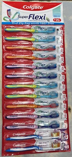 Colgate Super Flexi Toothbrush (Soft) - Pack of 11+2 Free (B0CTGDC3FJ) Amazon Price History, Amazon Price Tracker