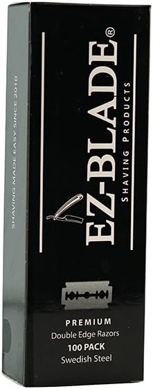 EZ BLADE Double Edge Razor Blades 100 Blades