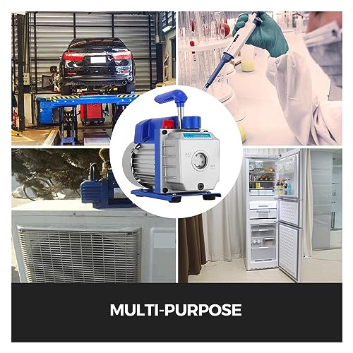 Bomba de vacío para HVAC, 2,5 CFM, 1/4 HP, para mantenimiento de aire acondicionado doméstico y automotriz, industria electrónica y laboratorio miniatura 2