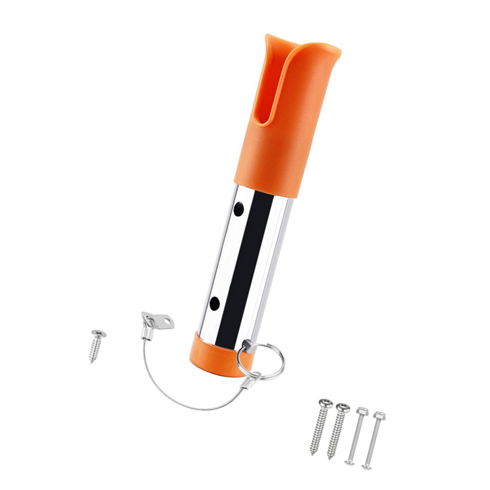 Supporto per canna da pesca kayak in acciaio inox con vite a foro singolo montaggio su barche pali rack in acciaio inox pesca