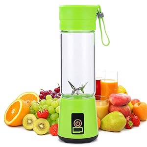 Draagbare mini-blender voor smoothie, fruit, versnipperaar, levensmiddelen, 380 ml, USB-oplaadbare citruspers, elektrische mixer voor thuis, keuken en reizen