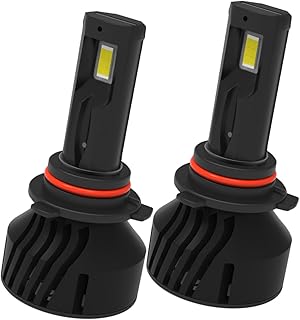 VICASKY 2 Peças 9005 Lâmpada LED Lâmpadas LED Lâmpadas Lâmpadas Luzes De Condução Automotiva Peça Automotiva Acessório Automotivo Luz Frontal Do Carro Farol A1 Reequipamento Alumínio De