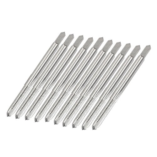 uxcell 10 Pcs M4 x 0.7 4mm High Speed Steel Machine Screw Coarse Thread Metric Taps Tapping Threading Machinist Repair DIY Tool