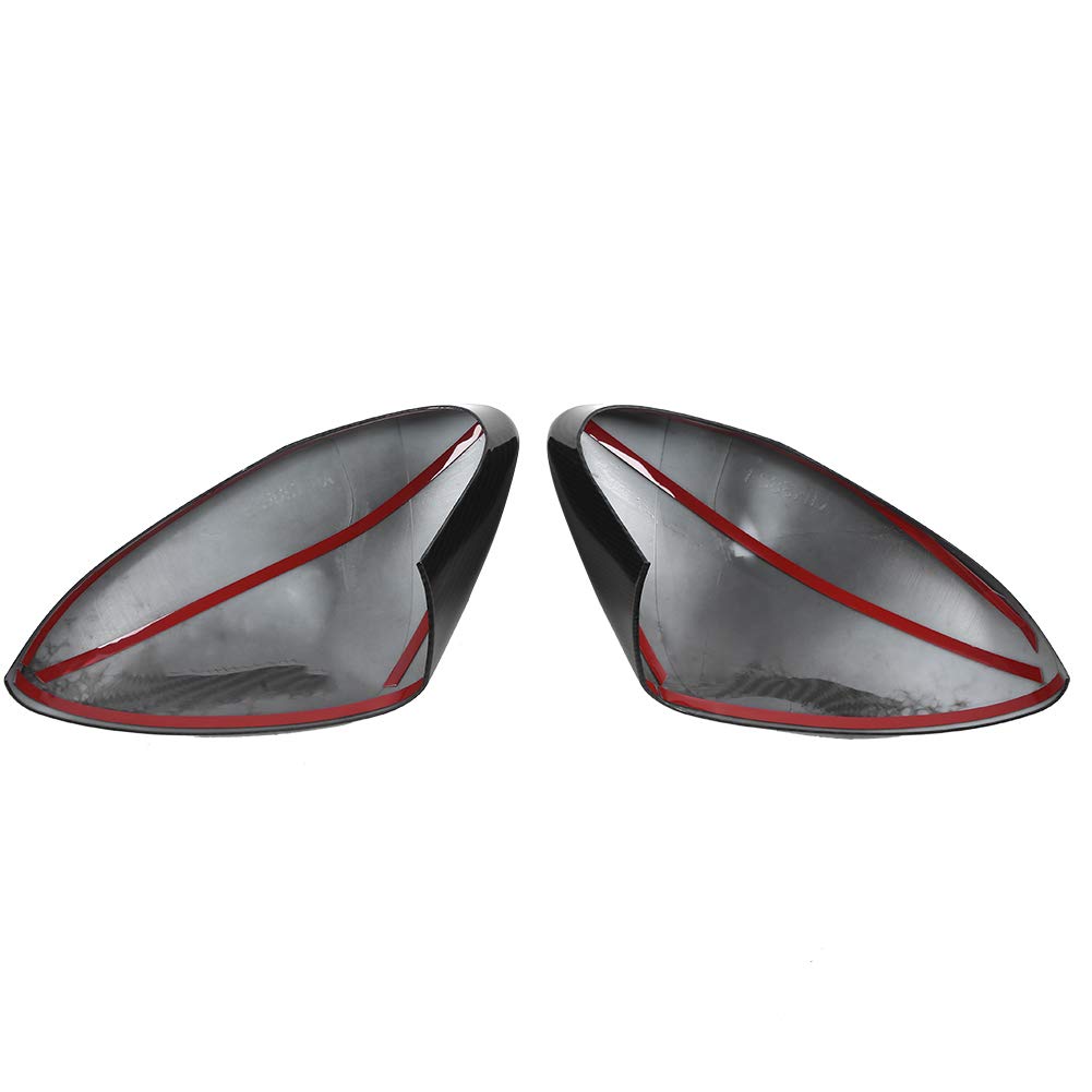 Acouto Copertura Specchietto Retrovisore, Copertura Specchietto Laterale Stile Fibra di Carbonio ABS, Installazione Semplice, Sostituzione Decorazione Esterna per Proprietari di Auto, Adatto per