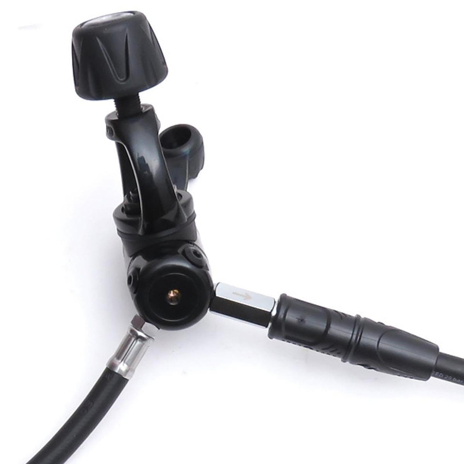 Adattatore Regolatore Subacqueo Accessorio per Immersioni con Connettore Unidirezionale in Acciaio Inossidabile Compatibile con Tubi Bassa E Media Pre