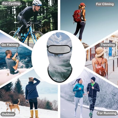 Balaclava Niagara Falls para Hombre y Mujer, Máscara Facial de Protección Solar Respirable con Cubierta Completa de Cabeza para Senderismo, Ciclismo, Correr y Conducir miniatura 6