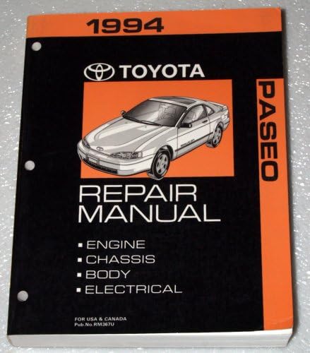 1994 Toyota Paseo Repair Manual (EL44 Series) : Toyota Motor Corporation: Amazon.com.mx: Libros