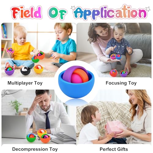 Image of Fidget Toys Kids Pack, Fidget Spinner Set for Adults, Sensory Toys Boys Girls Teens Christmas Stocking Stuffers Party Favors, ADHD Autism Stress Relief Finger Toys, Gift for New Year