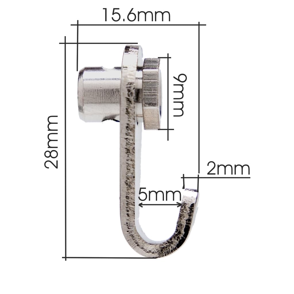 Gancho para colgar cuadros | Gancho RM con ajuste manual | Cable de acero de 2 m | Altura regulable sin herramientas | Soporta hasta 15 kg | Incluye taco expansivo - 5 unidades