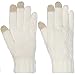 DG Hill Warm Texting Gloves For Women, Cable Knit Touchscreen Winter Text Gloves Cute & Cozy Fleece Lining Off-White One Size